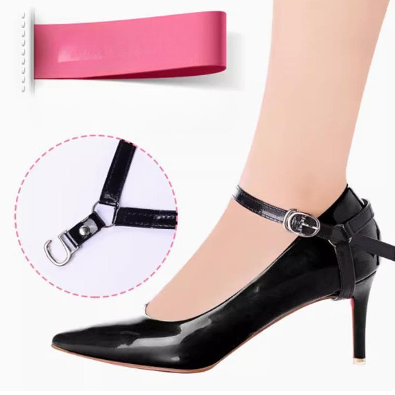New Design Design Charm Women Convenient Leather Detachable Shoes Belt Ankle Shoe Tie Lady Strap Lace Band For Women black
