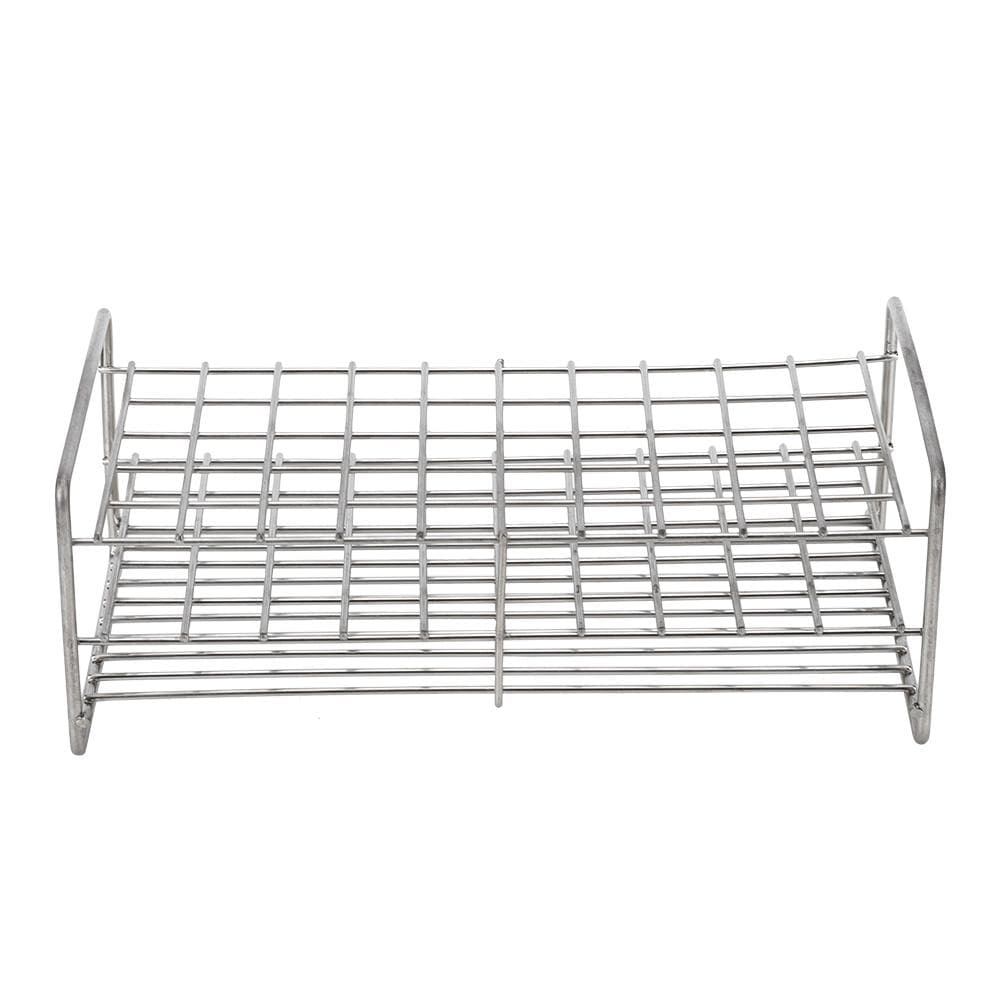 18.5mm 50 Holes Stainless Steel Test Tube Rack Square Hole Medical Test Tube Holder