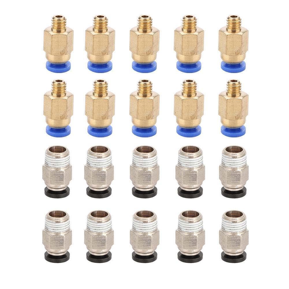 20pcs PC4 M10 Male Straight Pneumatic Connector PC4 M6 Quick in Fitting