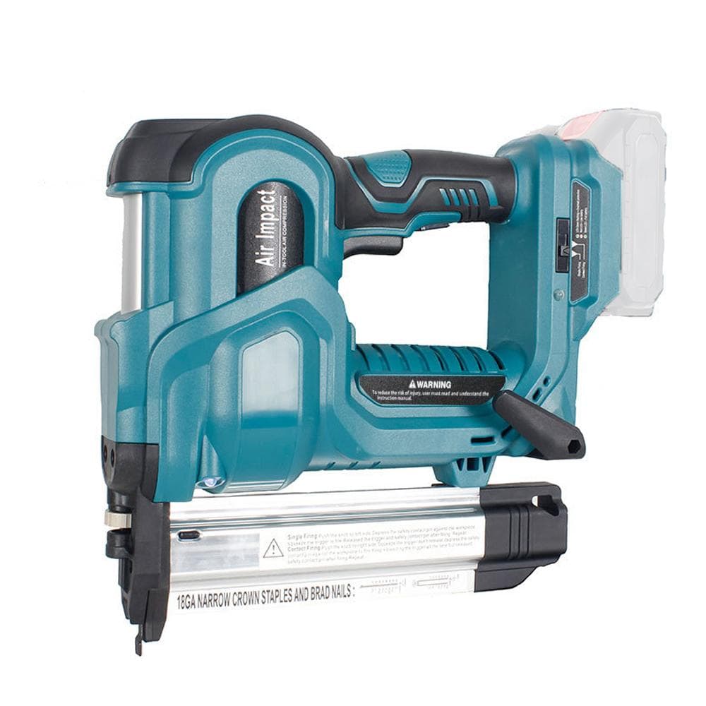 Cordless Nailing Machine Electric Stapler with 200pcs 32mm and 200pcs 50mm Nails blue