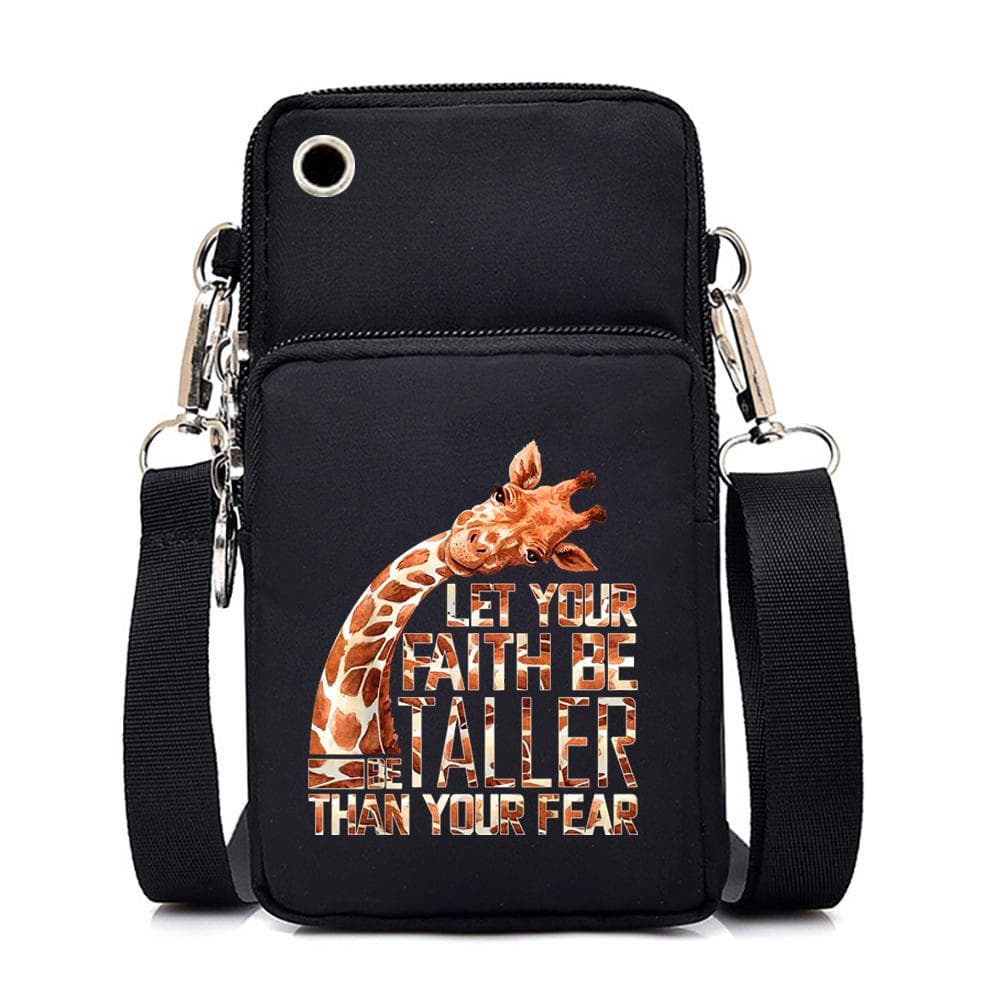 Funny Giraff Graphics Mini Mobile Phone Bag Cute Animal Women's Messenger Purses and Handbags Bag All Match Women Crossbody Bag