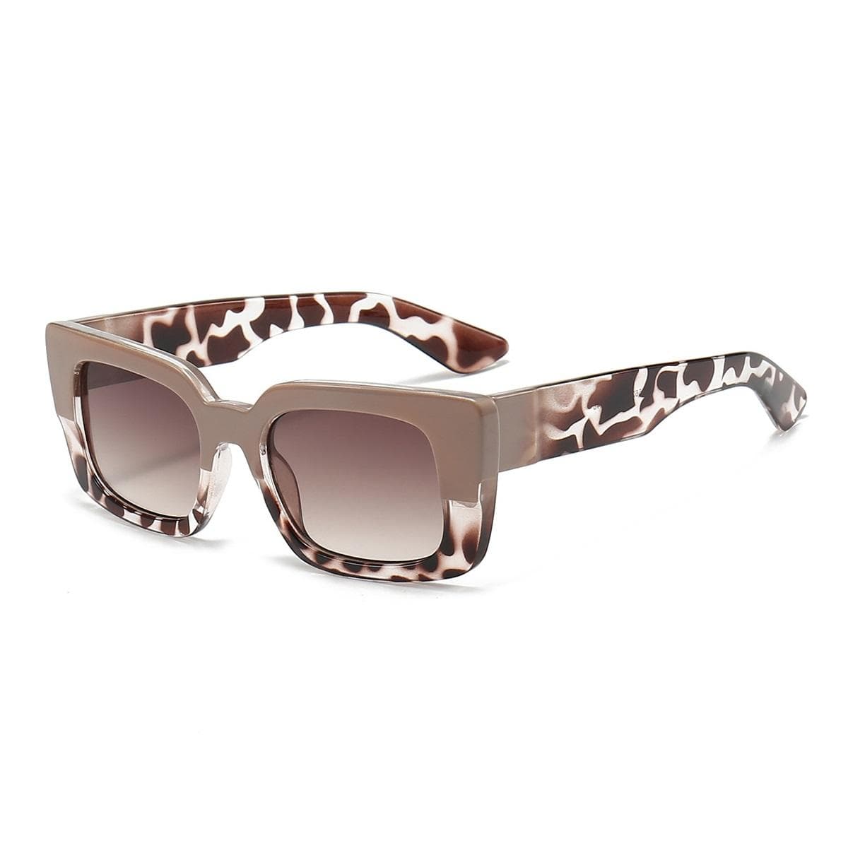 Trending Small Rectangle Sunglasses Women Retro Leopard Print UV400 Protection Fashion Square Sun Glasses for Men and Women as picture