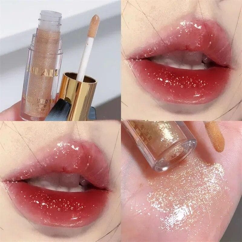 Waterproof Shimmer Glitter Lip Gloss 5 Colors Sparkling Glitter Liquid Lipstick Lip Gloss Sexy Lip Makeup Cosmetics