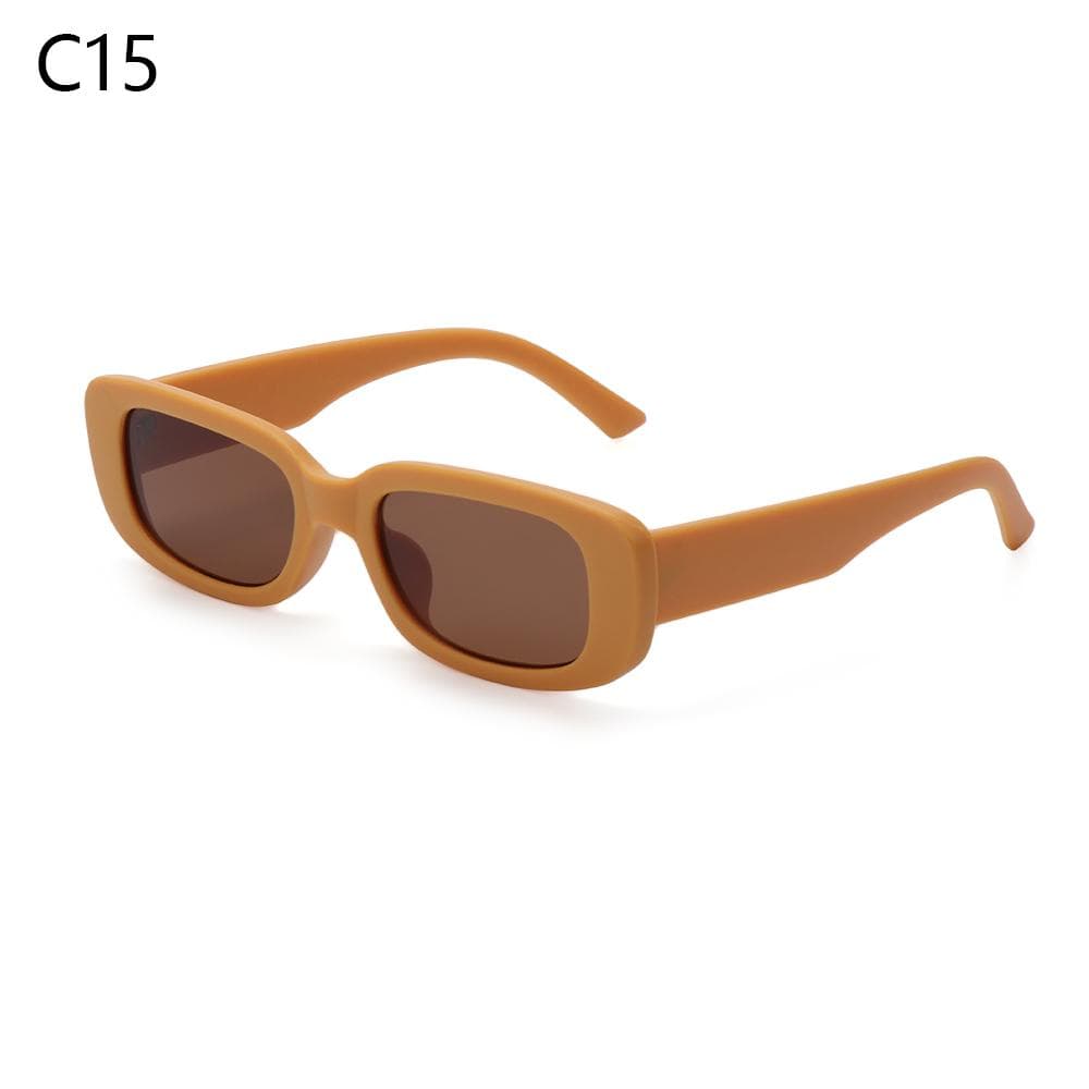 Travel UV 400 Protection Small Rectangle Eyeglasses Women Sunglasses Lightweight Stylish Eyewear