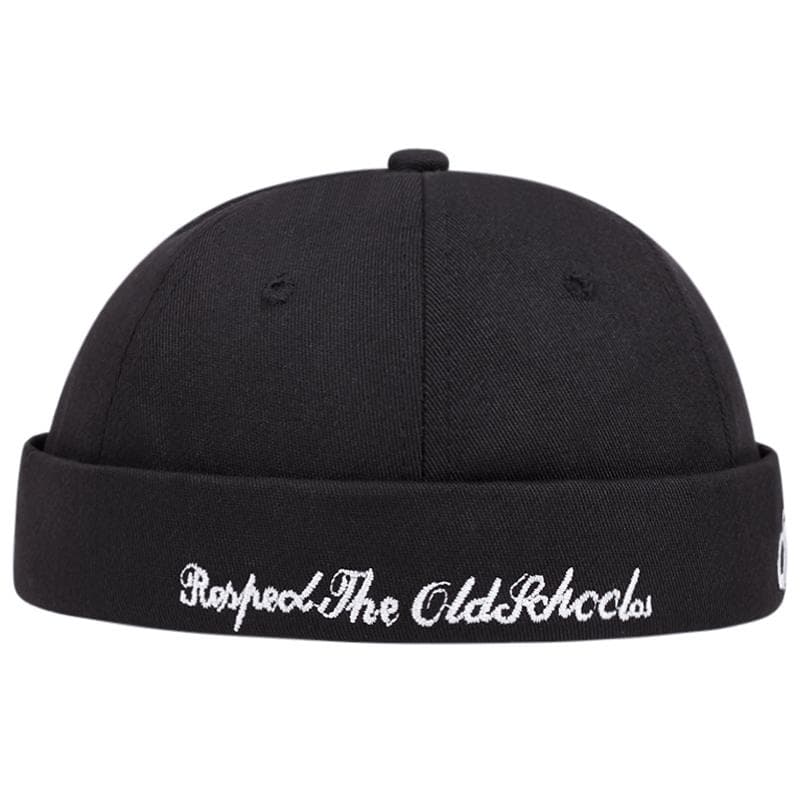 New Fashion Solid Color Minimalist Melon Hat Unisex Hip Hop Melon Hat Brimless Skullcap Breathable Cotton Sailor Cap One Size