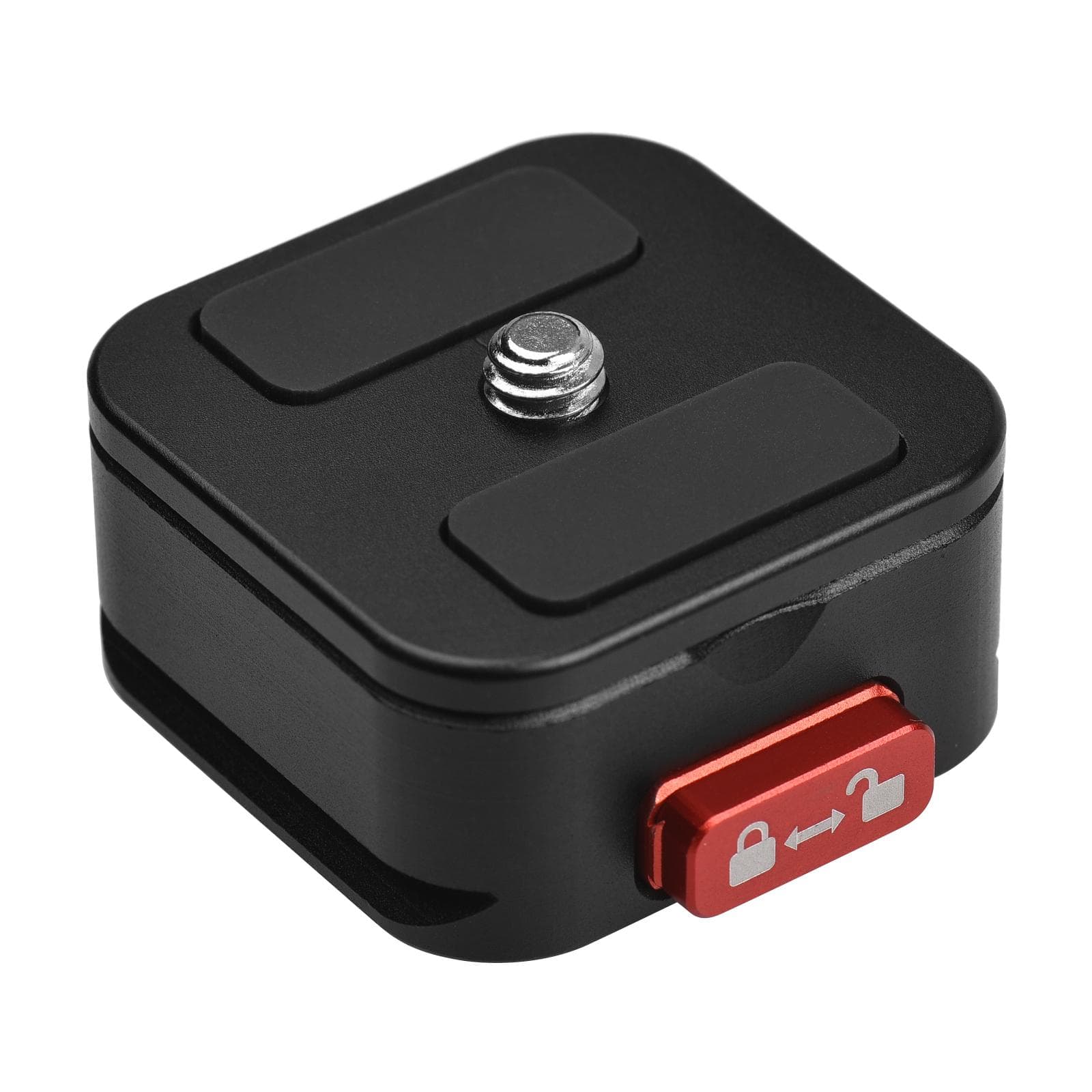 Aluminum Alloy Quick Release Plate Tripod QR Plate Camera Mount Adapter Quick Setup with 1/4 Inch black