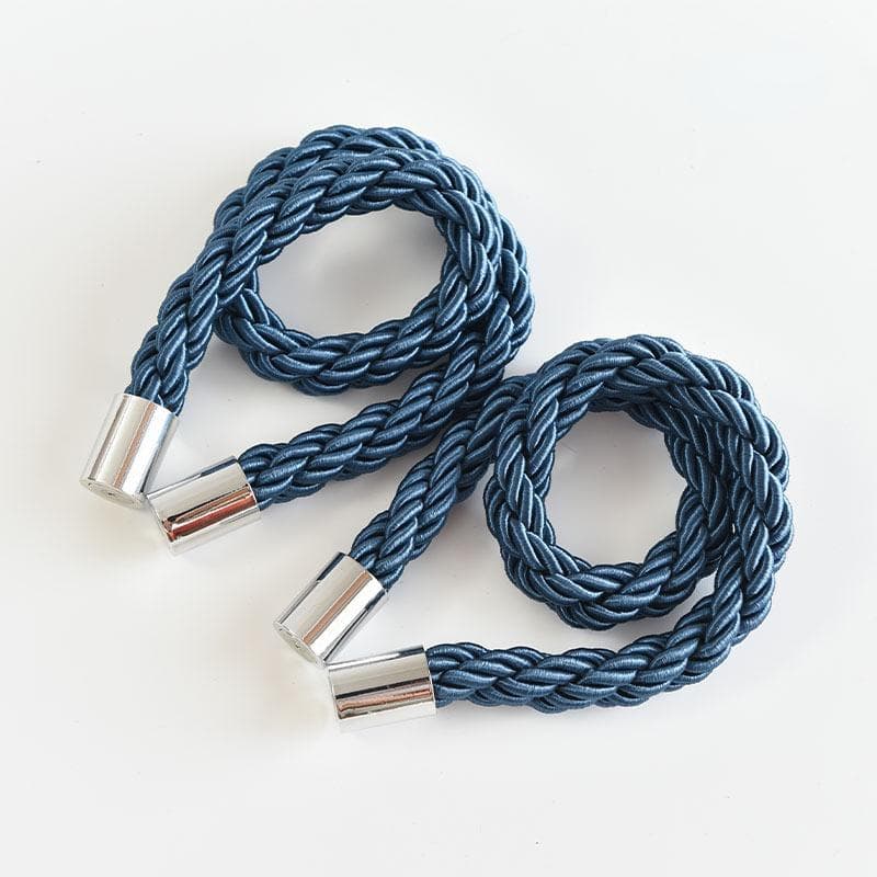 2pcs Magnetic Curtain Tieback Holder Hook Buckle Clip Curtain Tieback Decorative Home Accessories blue