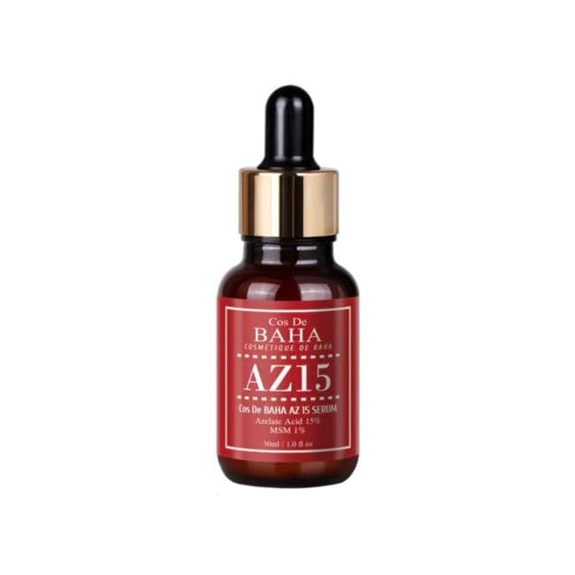 Cos De BAHA Azelaic Acid AZ 10% Serum, AZ 15% Serum 30ml, AZ 20% Cream 50ml (11 Options) #AZ 15 Serum 30ml x 1pcs