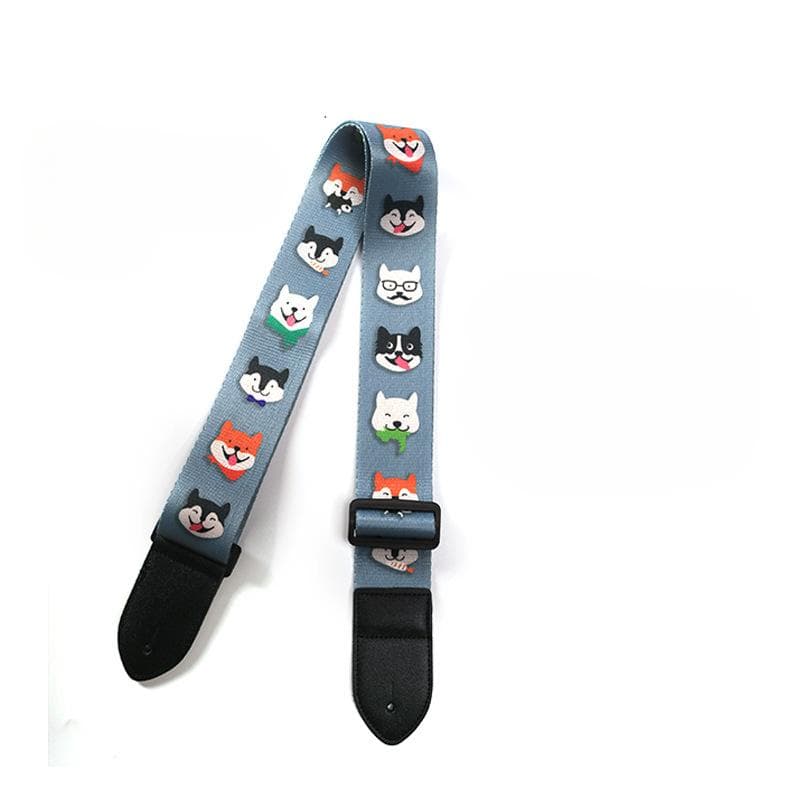 Guitar Straps Cartoon Cute Funny Adjustable Guitar Belts Shoulder for Acoustic/Electric Guitar Bass Ukulele Accessories