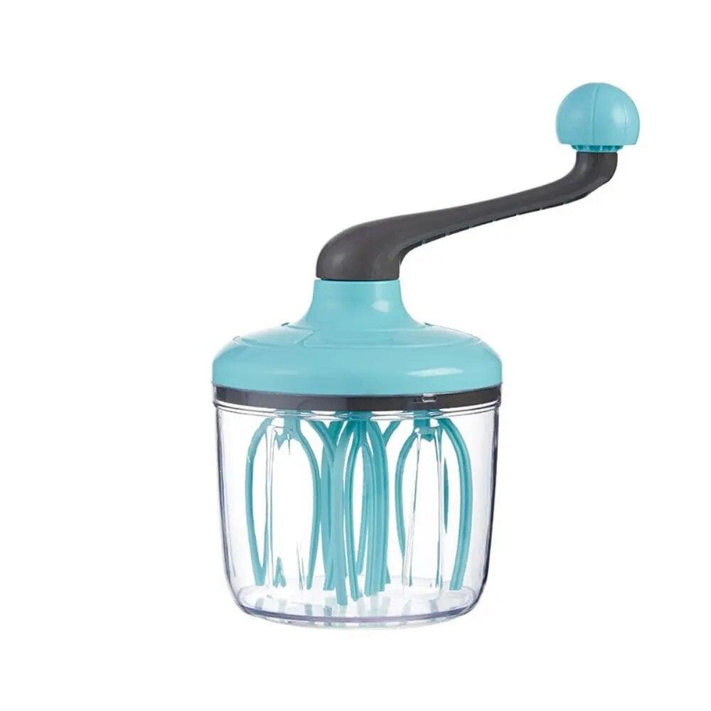 1pc Multifunctional Manual Egg Beater, Baking Tools,Household Small Manual Beater,Food Processing Machine,Kitchen Accessories green