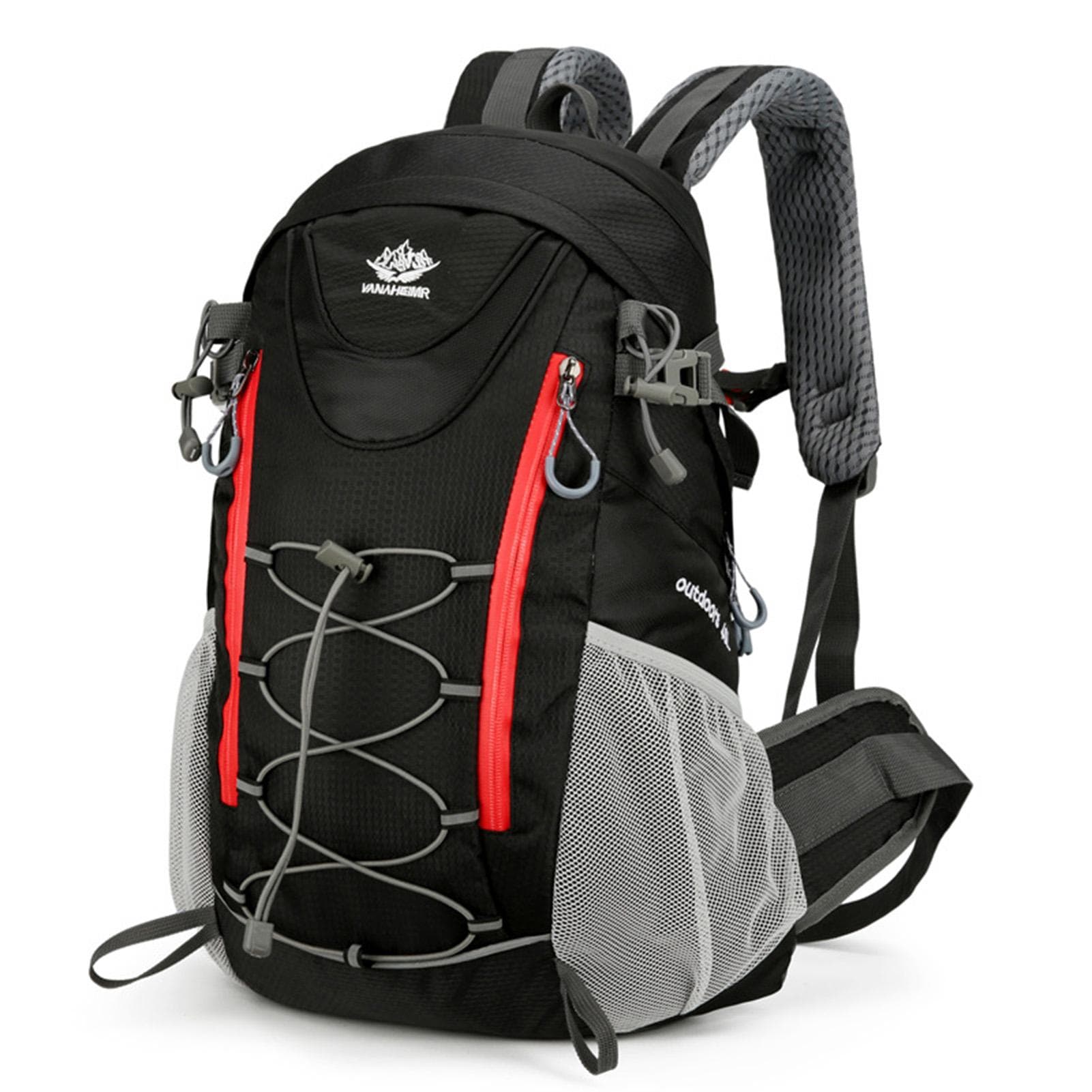 Hiking Travel Backpack 40L Outdoor Water-Repellent Camping Backpack Trekking Backpack Walking black