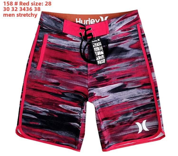 Men's Quick-Dry Elastic Beach Surf Shorts - Muscle Fit for Bodybuilding & Competition 32