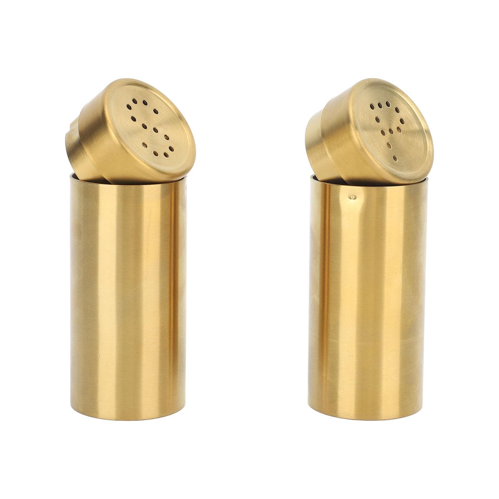 2pcs Salt Pepper Seasoning Bottle Professional 304 Stainless Steel Seasoning Bottle for Kitchen