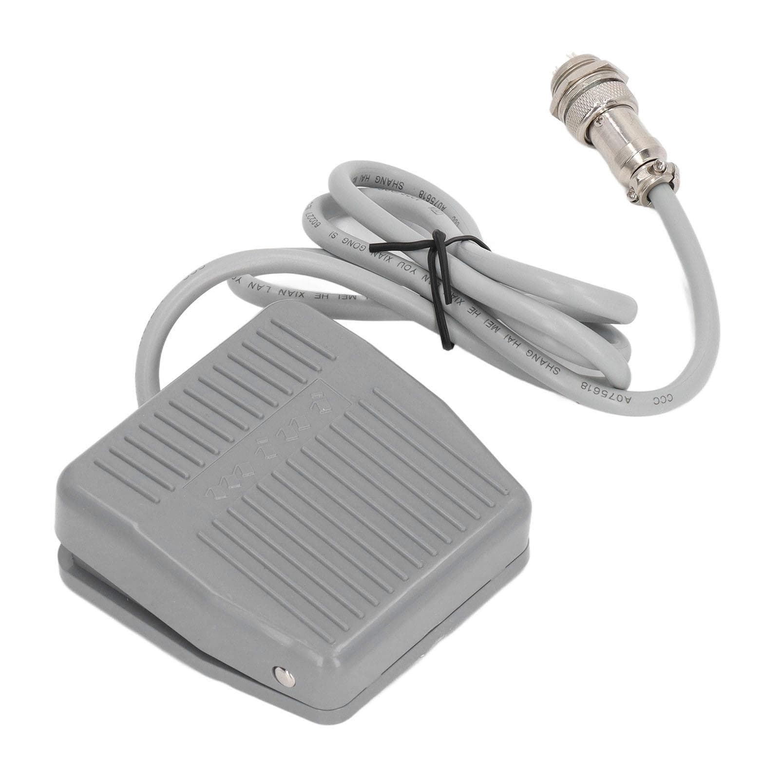 BERM Foot Switch Hands Free Electric Pedal Reset 1 NO with 1meter Cable Aviation Plug