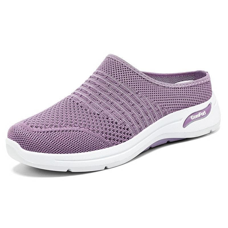 Comfortable and fashionable versatile non-slip shock-absorbing arch support women's sandals - Breathable mesh casual one-step soft-soled shoes 41
