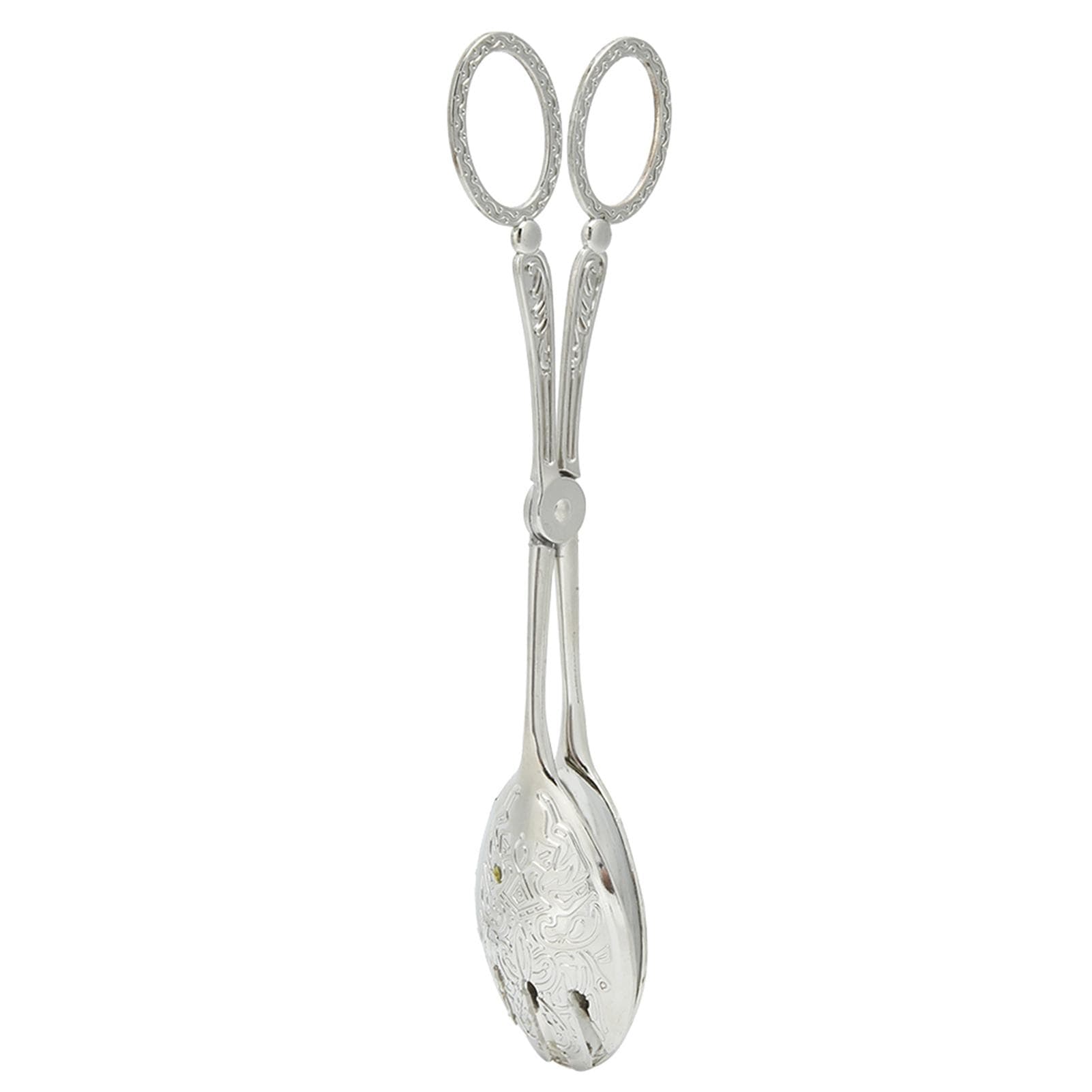 Kitchen Utensils Zinc Alloy Multi Functional Clamp Non-slip Cooking Baking Bread Food Clip(Silver ) silver