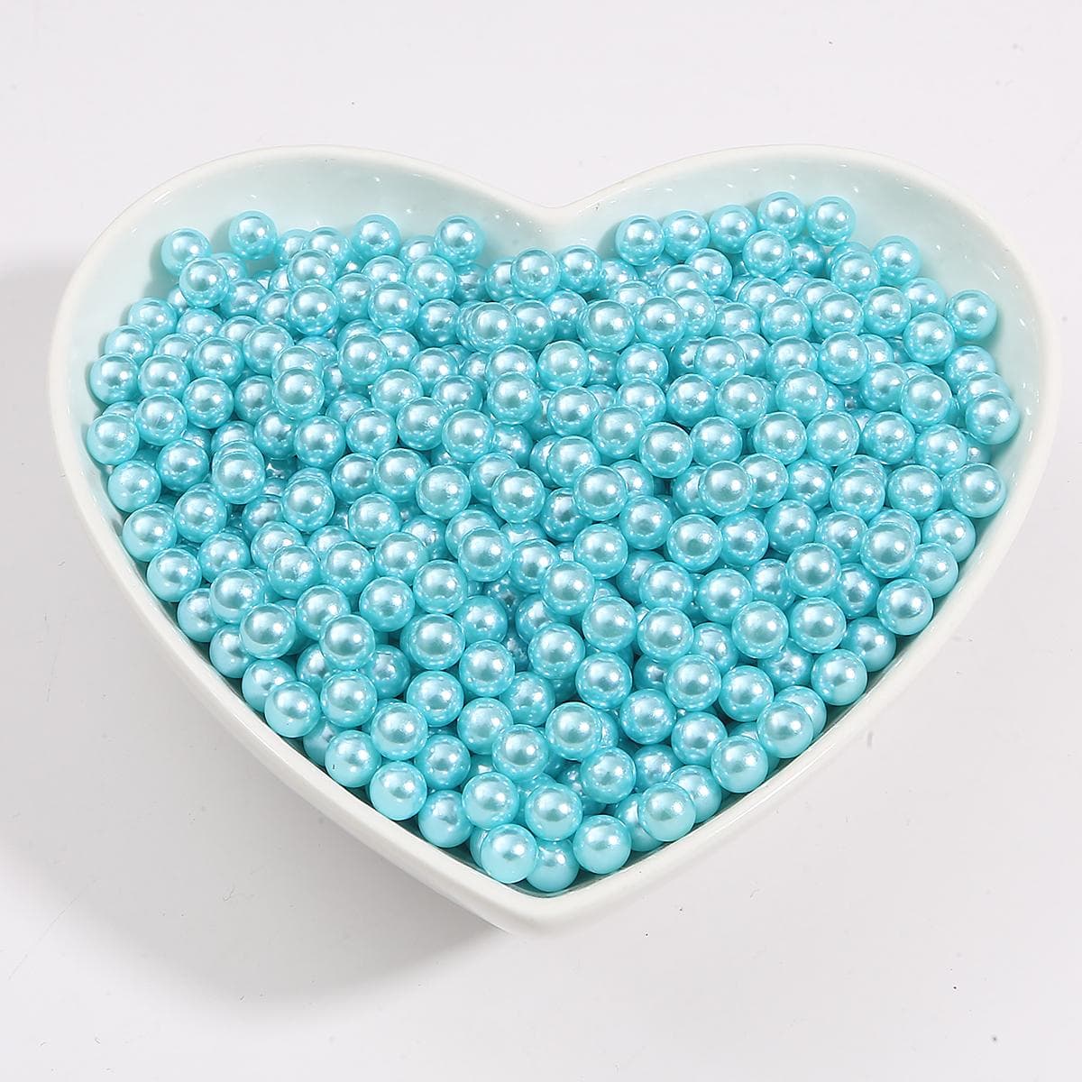 2-18mm No Hole Multi Color Round Plastic ABS Imitation Pearl Beads for DIY Jewelry Making 4mm 500pcs light blue
