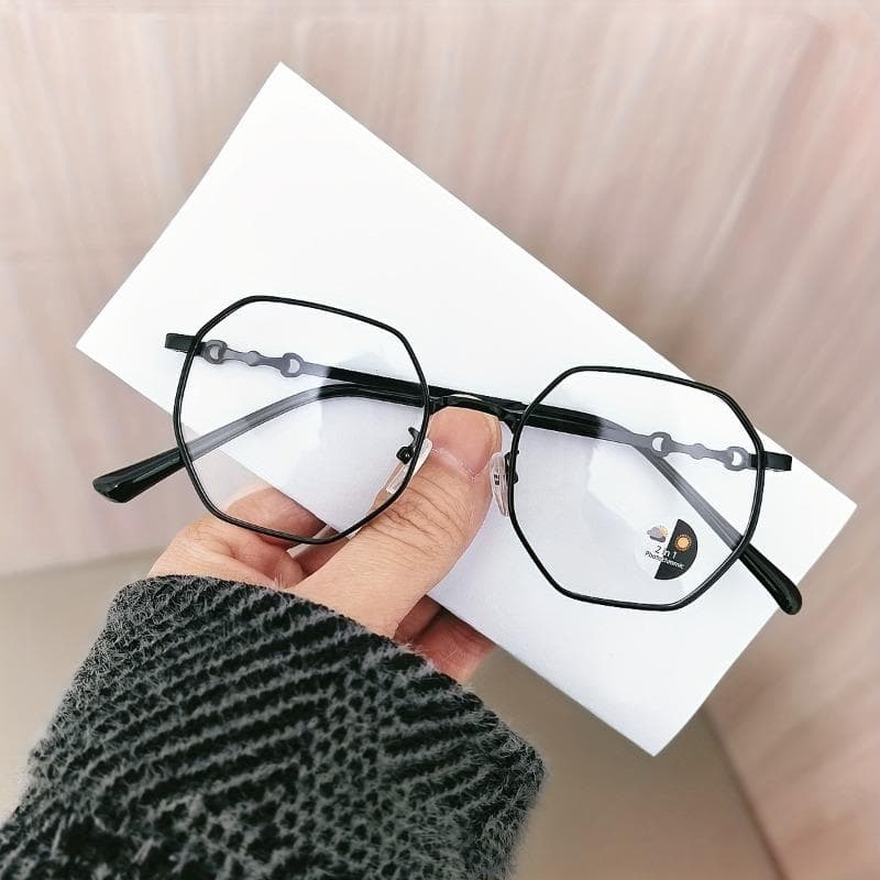 Photochromic Fashion Glasses Dual Use Day Night Gray Lenses Daytime White Lenses Night Vision Stylish Eyewear