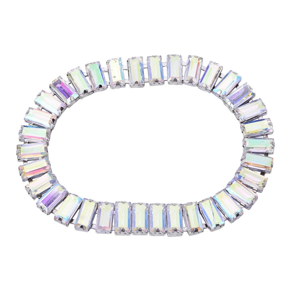 1 Yard (90cm) Rhinestone Chain Crystal Glass Trimming DIY Garment Accessories DecorationWhite