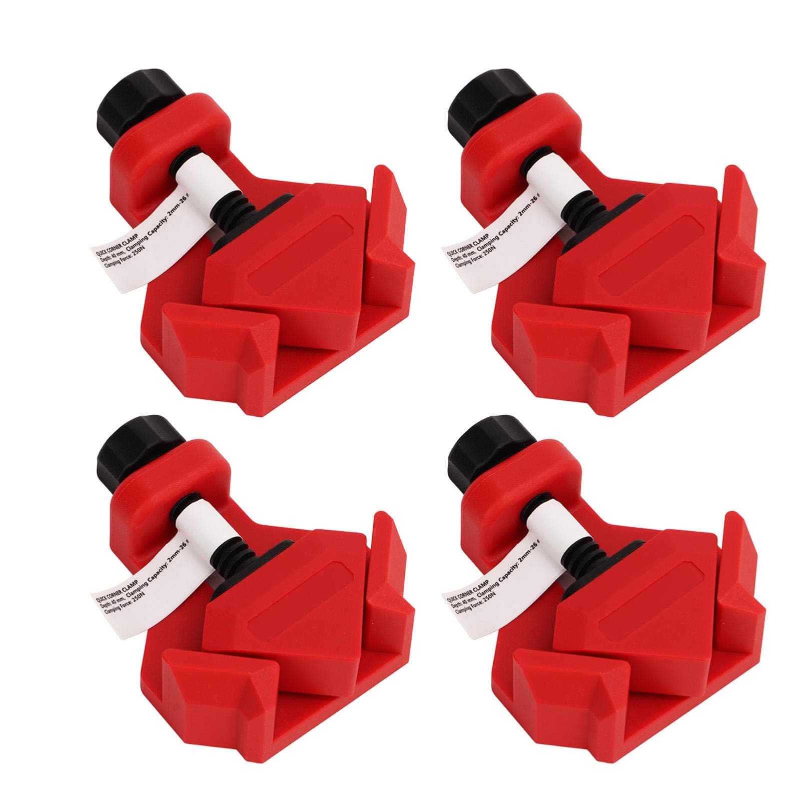 4PCS Right Angle Clamp Spring Load 90 Degree Corner Clip for DIY Woodworking Furniture Maintenance