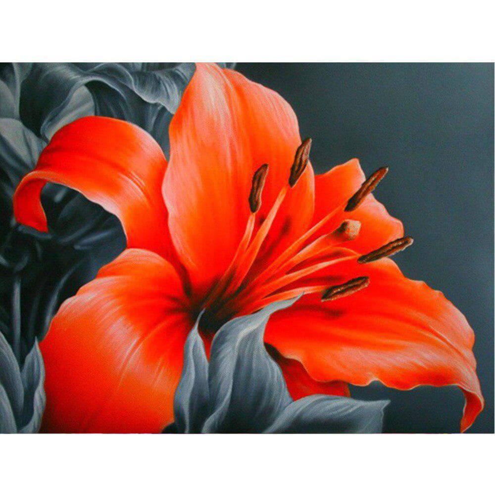 Diamond Embroidery Flowers Full Round Diamond Mosaic Painting Decor Crystal of Pictures Needlework 20X30CM