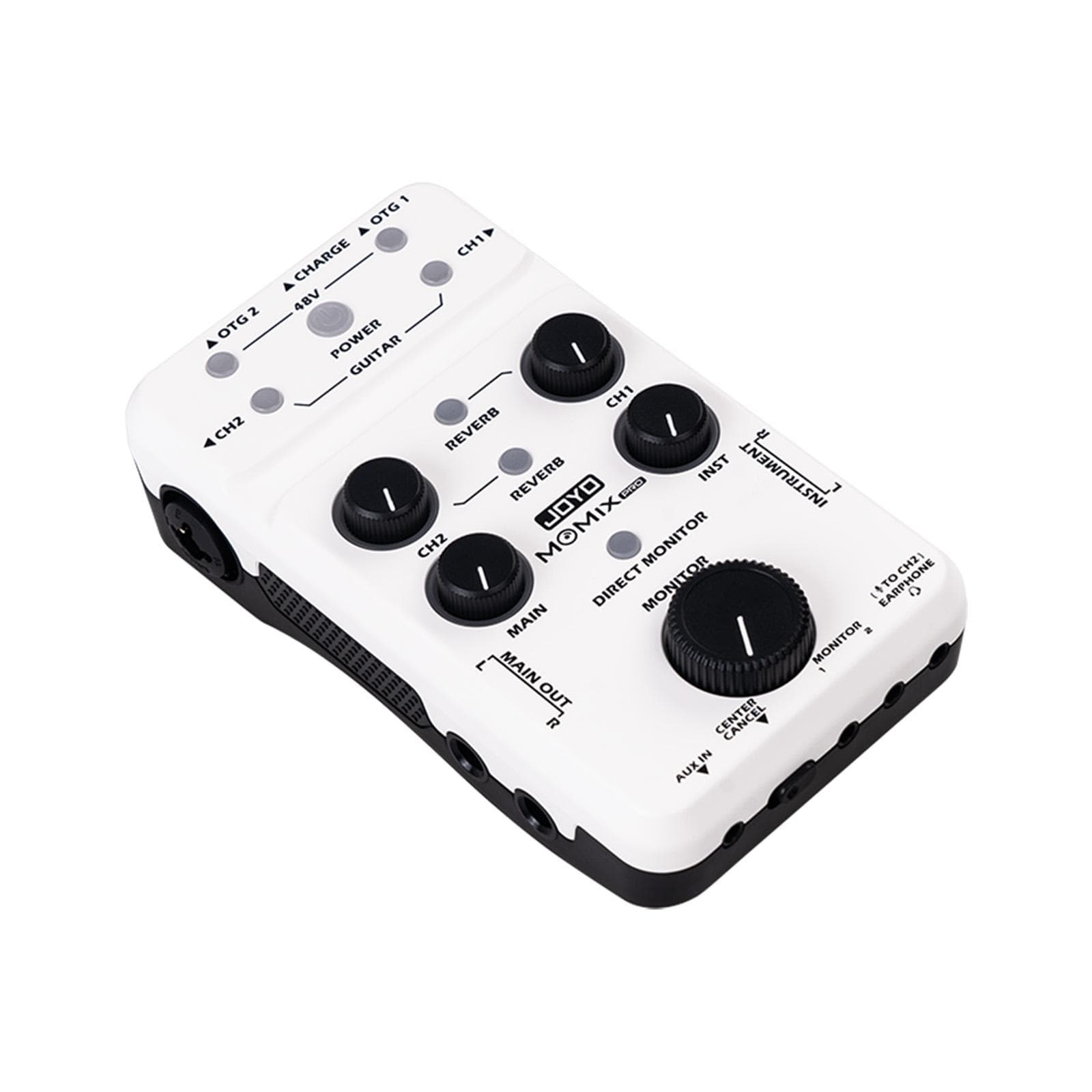 JOYO MOMIX PRO Audio Mixer Type-C Phone Powered Plug and Play USB Audio Interface Stereo XLR + 48V white
