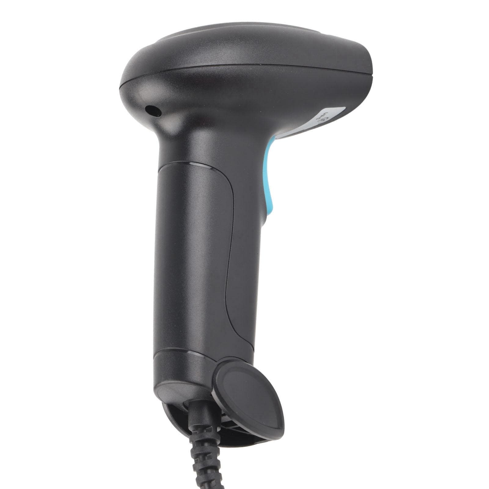 1D Barcode Scanner Wired Ergonomic Handle IP54 Waterproof Dustproof Fast Accurate Scanning USB