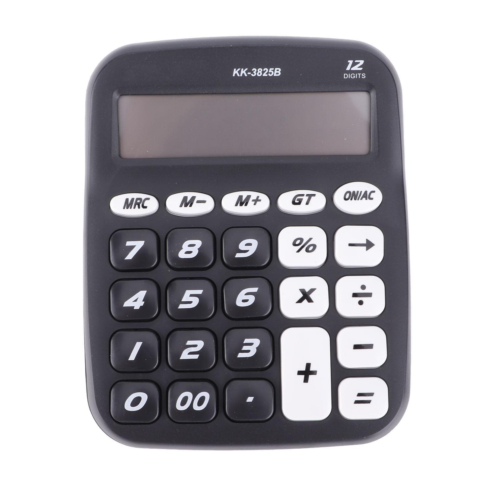 Desktop Calculator Large Buttons Battery Powered Electronic Calculator for Home Classroom Office black