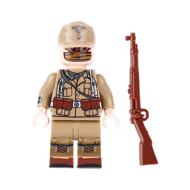World War II Military Series Paratrooper Soldier Character Building Block Toys