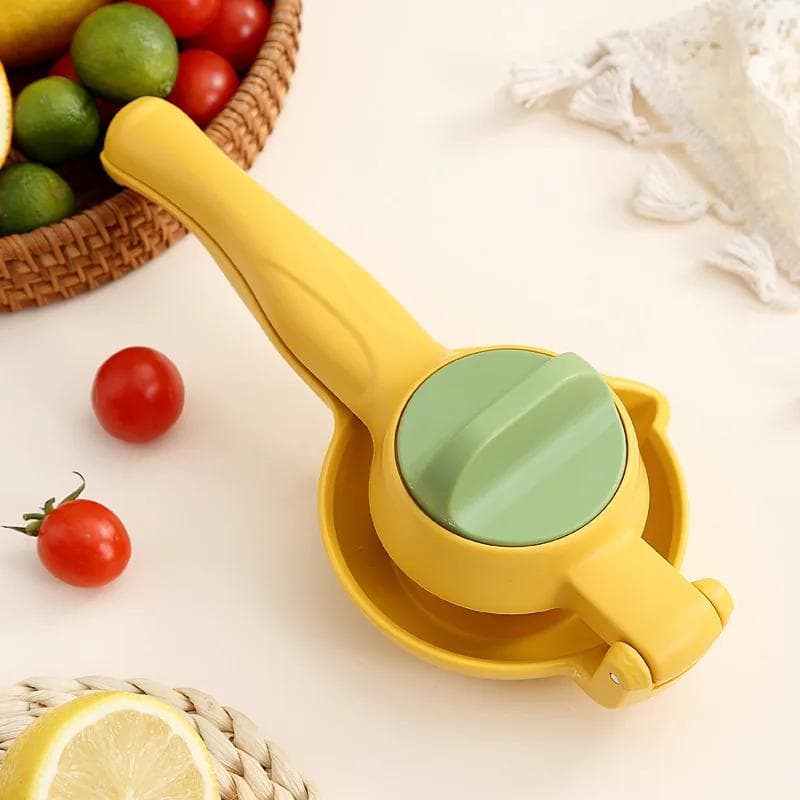 Hand Juicer Lemon Lime Squeezer Get Every Last Drop Max Extraction Manual Citrus Juicer Easy To Use Orange Lemon Juicer Squeezer yellow