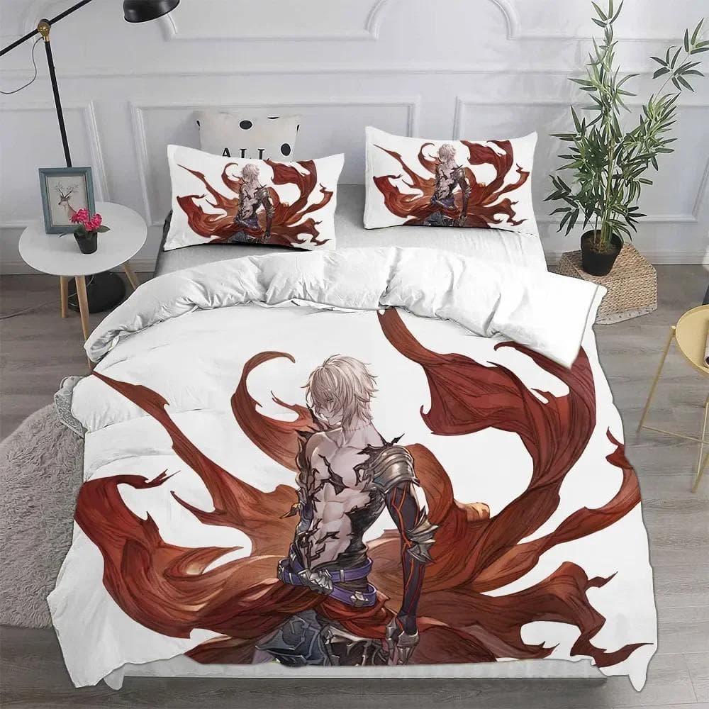 Granblue Fantasy Bedding Sets Comforter Quilt Bed Cover Duvet Cover Pillow Case Sets Kids Adult Size Home Textiles 70x133cm 2pcs