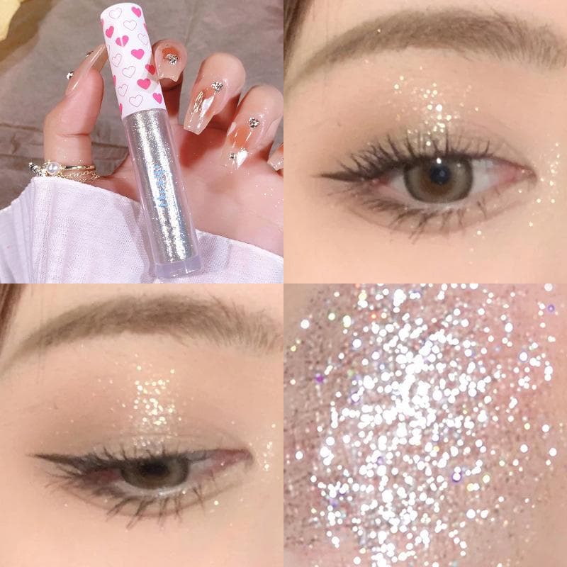 Liquid Eye Shadow Highlighter Super Shiny Lasting Sequins Monochromatic Glitter Brighten cMakeup Pen