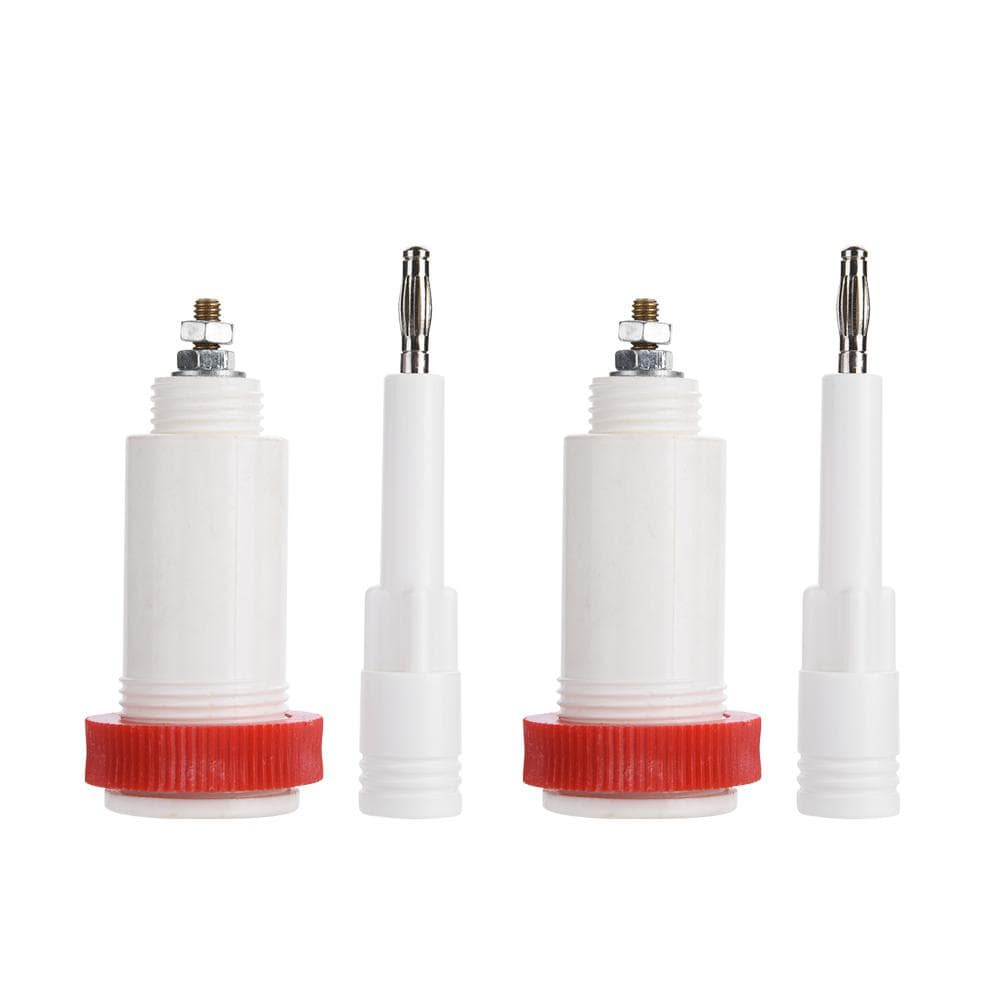 White and Red Banana Cross Jack High Voltage Connectors Plugs & Sockets