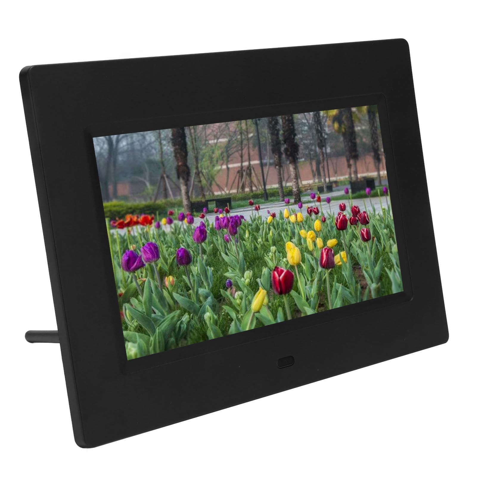 Digital Photo Frame 7 Inch HD IPS Screen Support USB Storage Card Music Video Playback Electronic US Plug