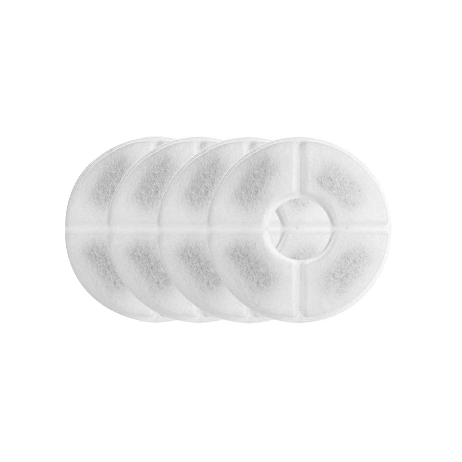 4pcs Pets Cat Water Fountain Filters Replacement Filters for Flower Fountain Cat Water Fountain white