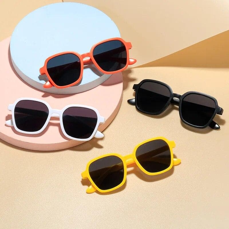 4 Pcs Kids Candy Colored Sunglasses Set Fashion UV Protection Boys Girls Accessories