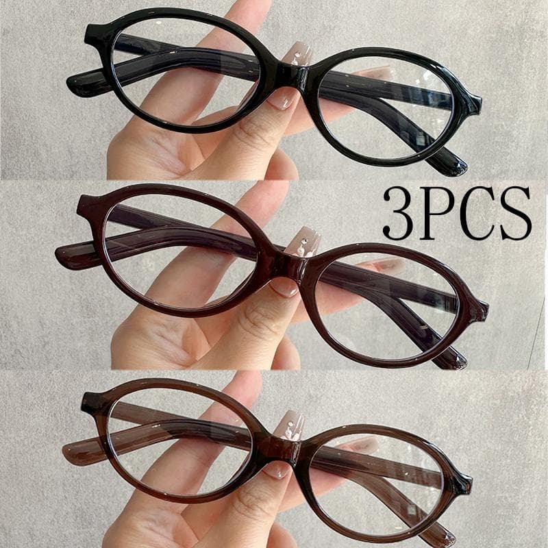 1PCS Leopard Print Oval Sunglasses Small Frame Korean Retro Plano Glasses Blue Light Blocking Full Frame Chic Light