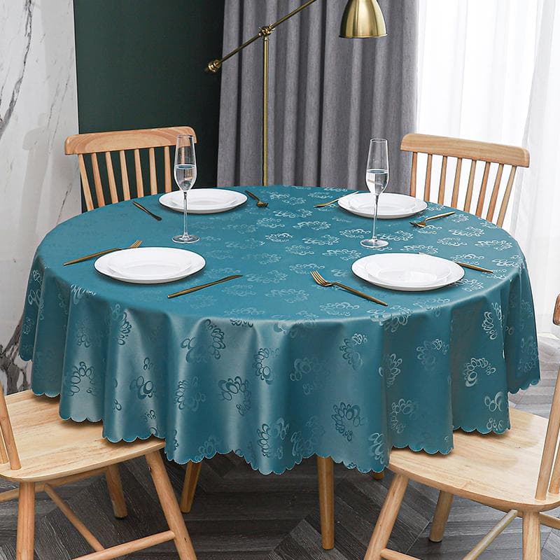 New Modern Banquet Hotel Round Tablecloth Multi-color Printed Table sheet Waterproof Oil Resistant Washable Table Cover 120cm round 1pcs