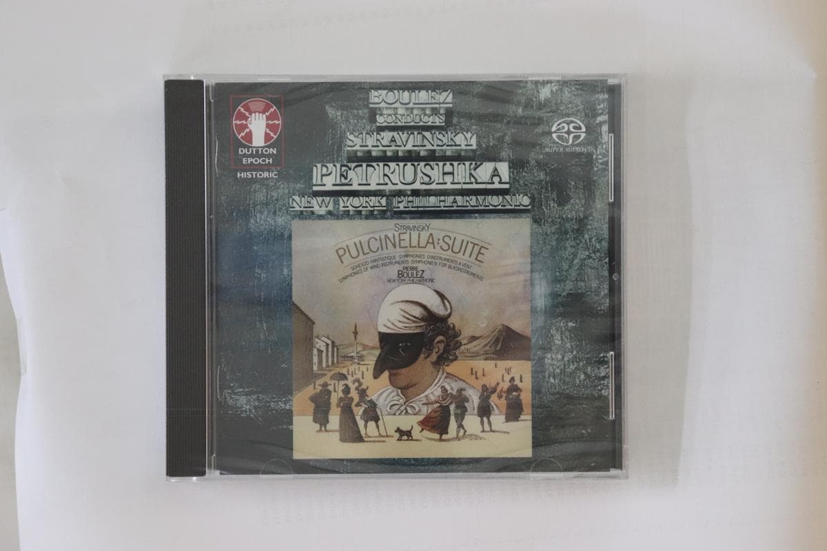 CD PIERRE BOULEZ, NEW YORK PHILHARMONI - Stravinsky Ballet Music Petrushka C CDLX7343 Dutton Epoch 2017 UK Classical Used