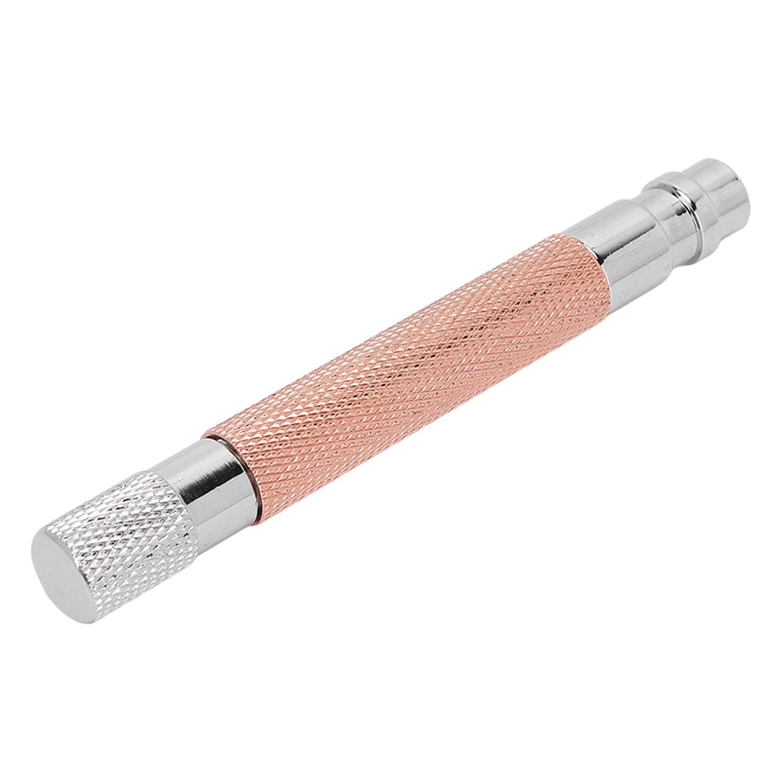 Old Fashioned Razor Handle Zinc Alloy Retro Long Handle Shave Tool for Men BarbershopCopper copper