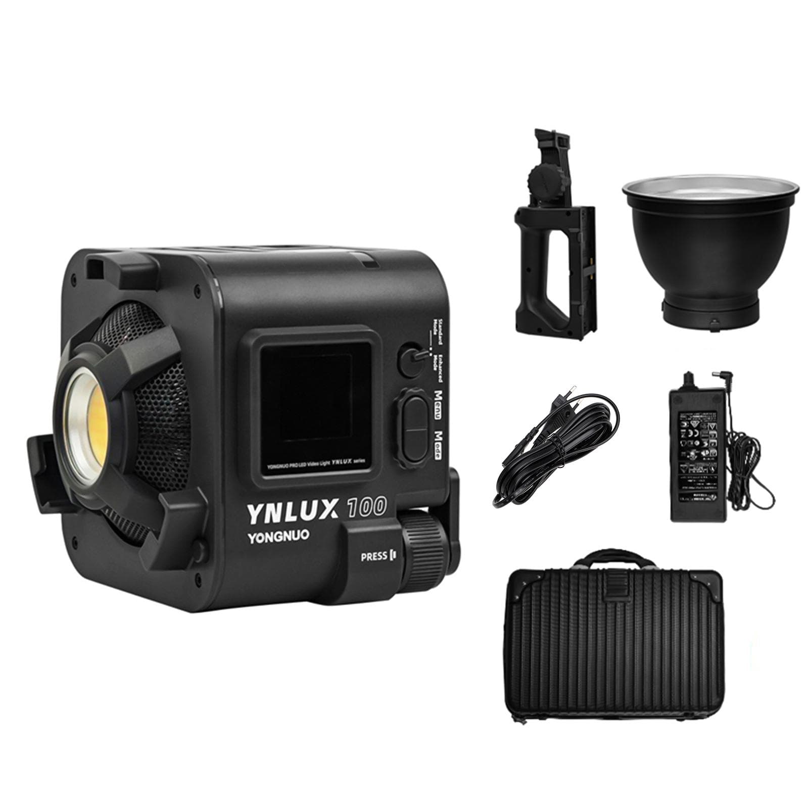 YONGNUO YNLUX100 Compact Handheld LED Video Light COB Photography Fill Light 100W 3200K-5600K EU Plug