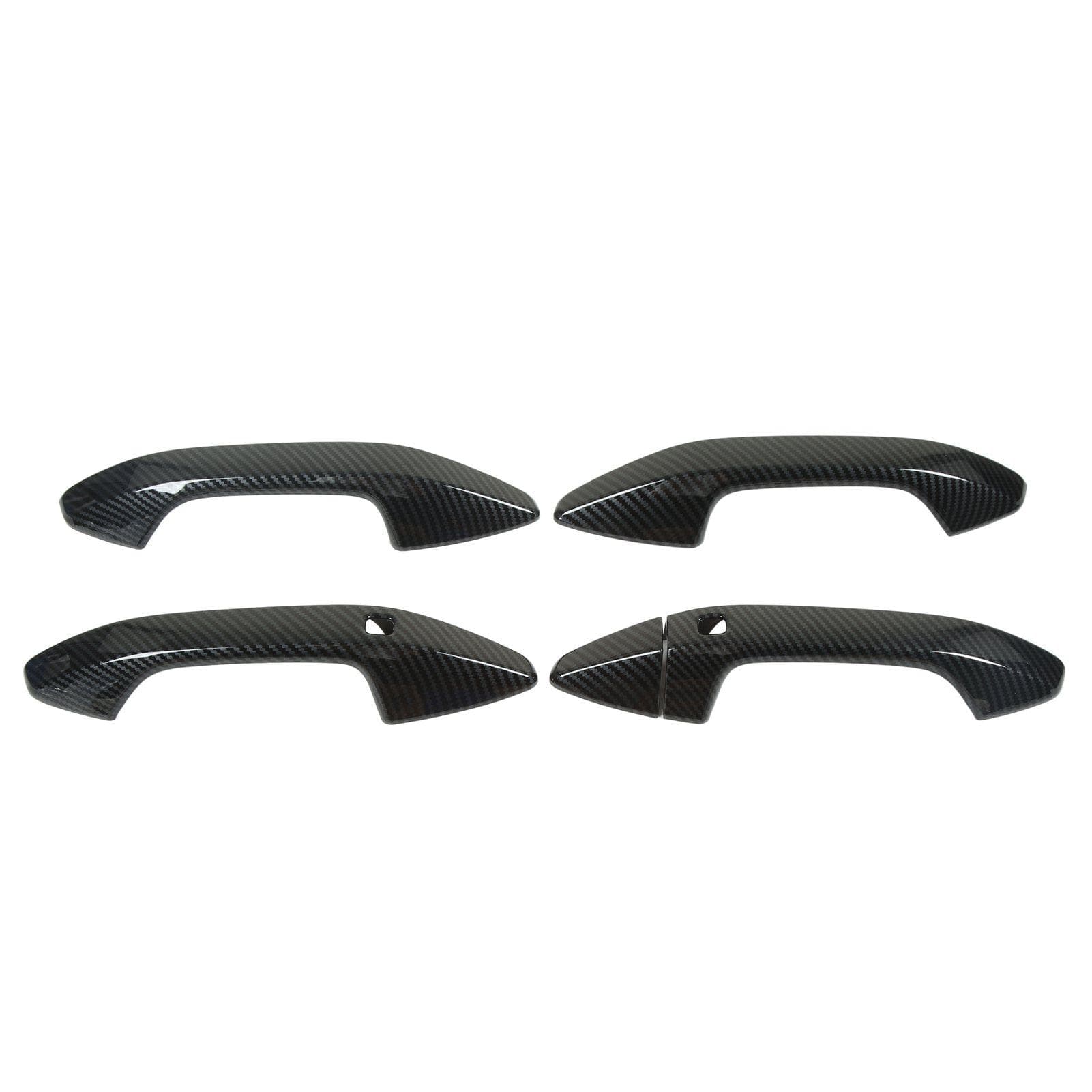 Car Exterior Door Handle Cover Carbon Fiber Style Outside Pull Out Handle Protector Cover Trims