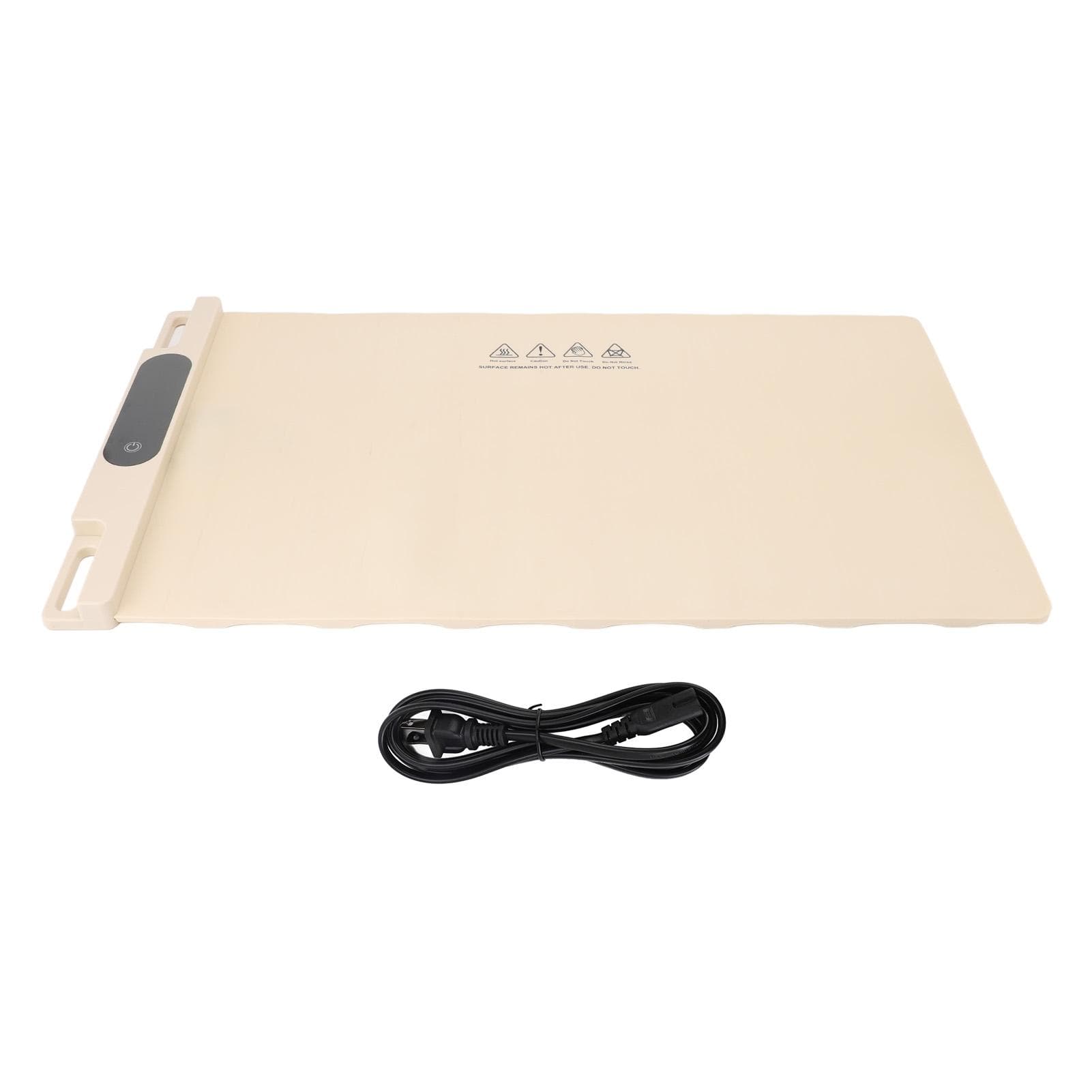 Electric Warming Tray Silicone Rollable Foldable Auto Off 3 Level Adjustable Temperature Food