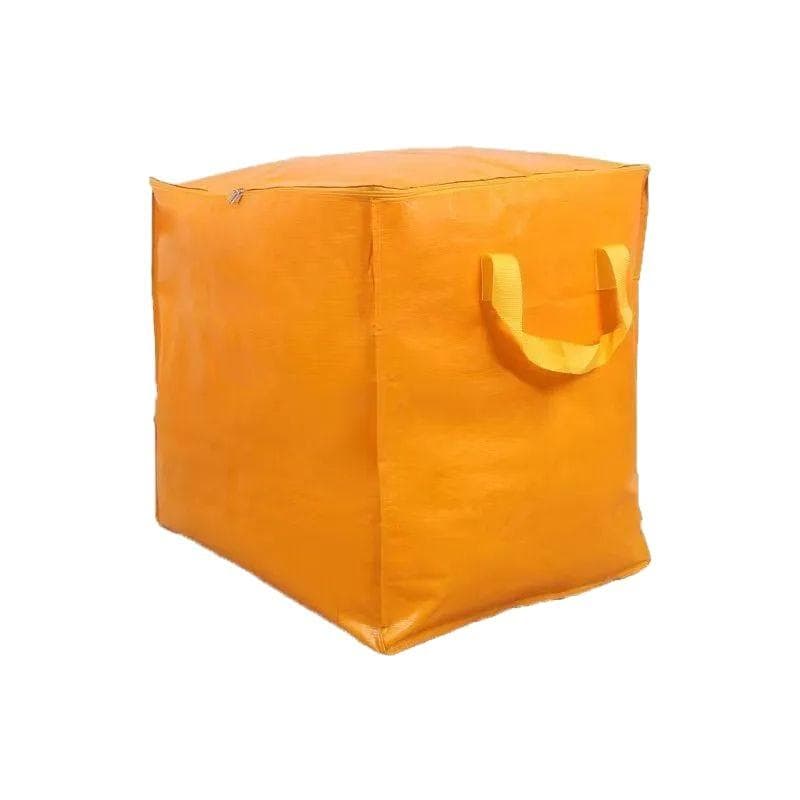 Extra Large Waterproof Storage Bag with Easy Carry Handles for Clothes and Bedding 80L orange