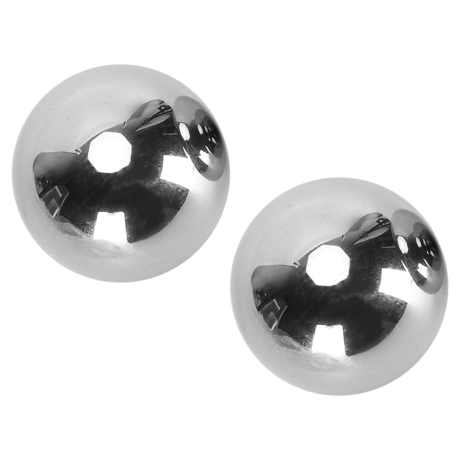 1 Pair Baoding Balls 3.5cm Diameter Stainless Steel Hand Balls for Strength Flexibility Training