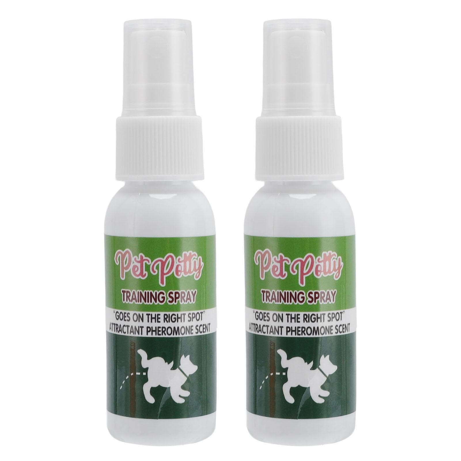 2 Pcs Pet Potty Training Spray 30ml Dog Puppy Fixed Spot Pee Spray for Indoor Outdoor