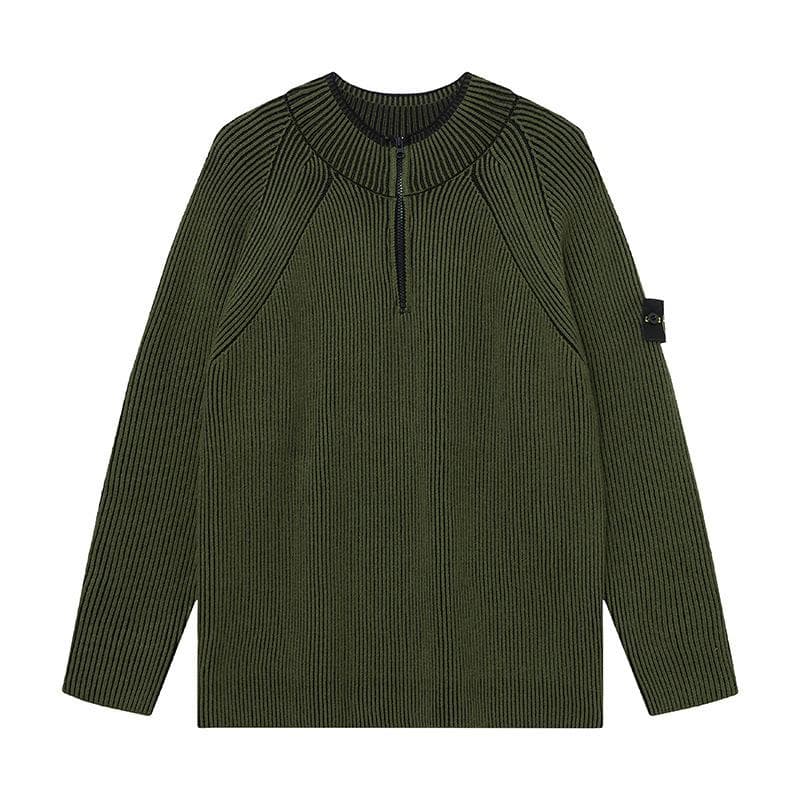 Cross-Border Stone Island Round Neck Unisex Pullover Sweater - European & American Trendy Style XL
