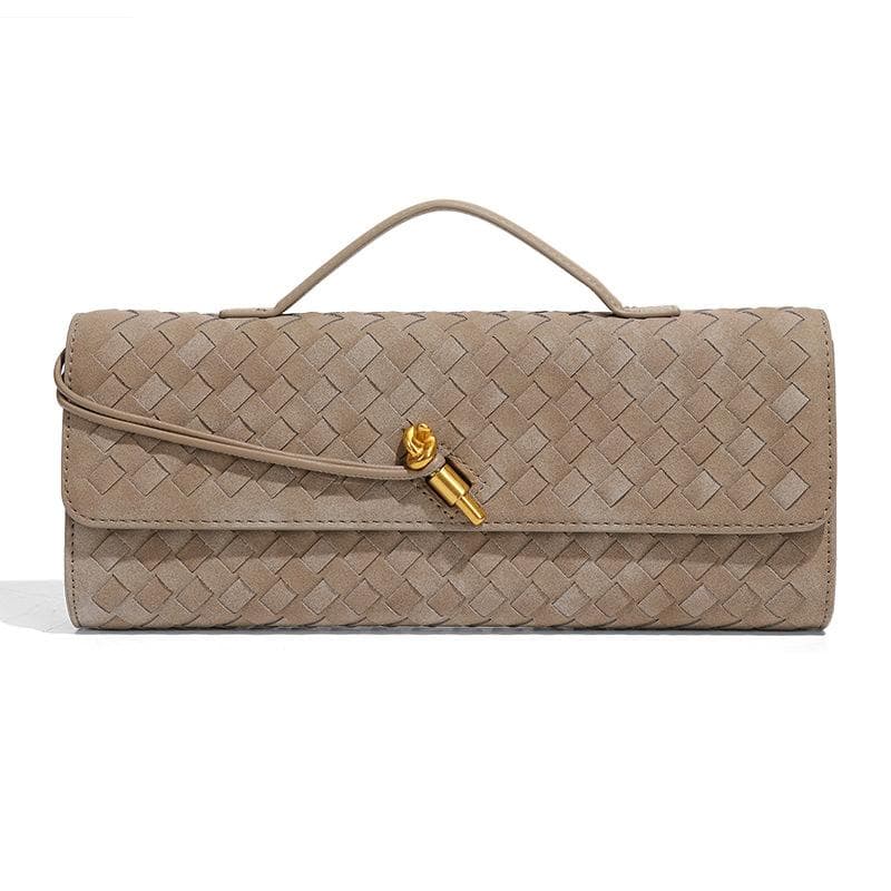 Baguette Bag, Matte Suede Clutch Bag, High-end Autumn and Winter Dinner Bag, Fashionable One-shoulder Crossbody Bag for Women