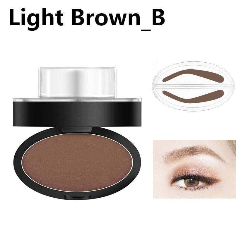 Natural Shape Eyebrow Powder Stamp Waterproof Quick Brow Dye Palette Makeup Sup