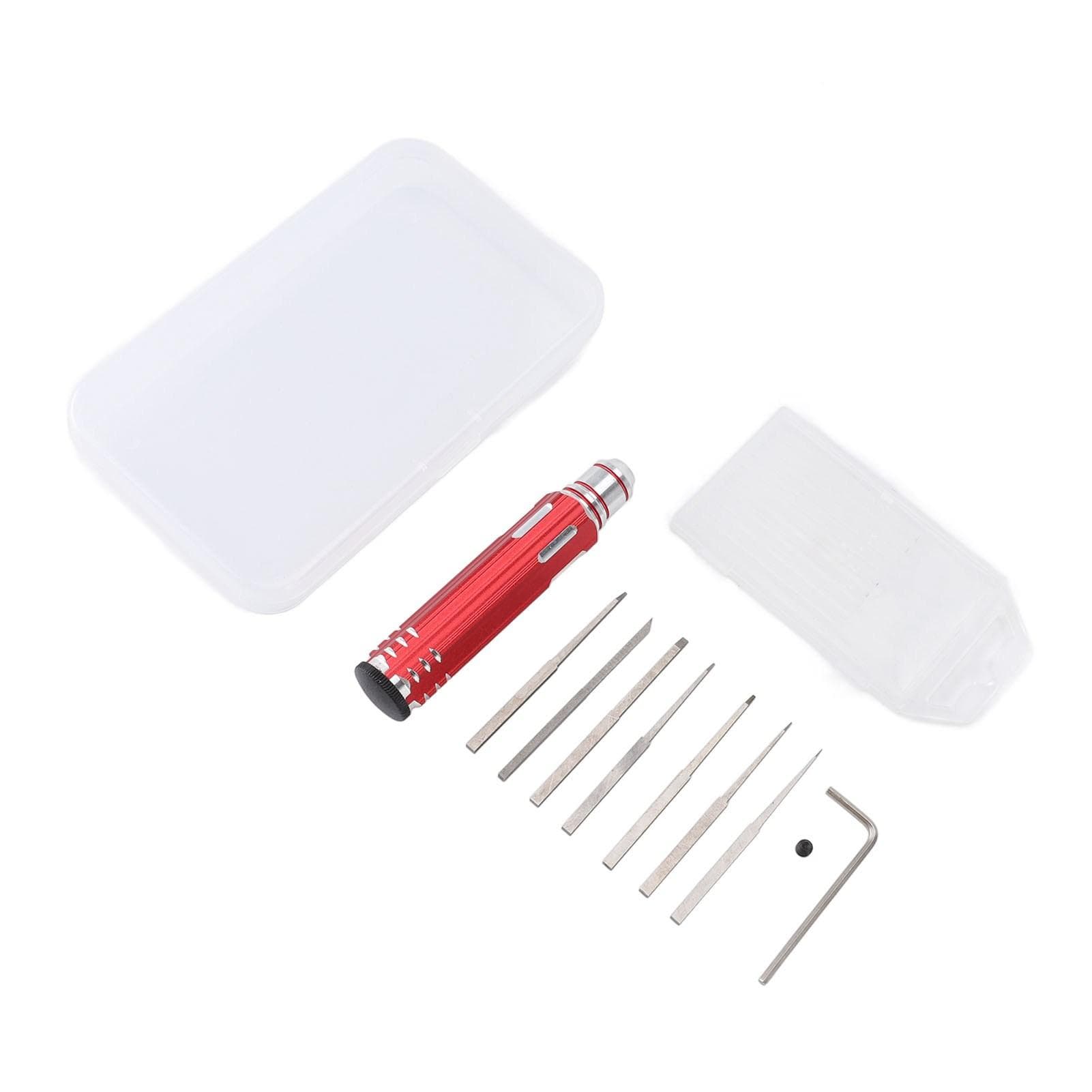 Model Scriber Tungsten Steel Resin Carved Scribe Line Cutting Tool with 7 Blades 0.1 0.2 0.4 0.6